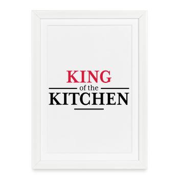 King of the Kitchen - Framed poster (27 × 37 cm) - white - Front