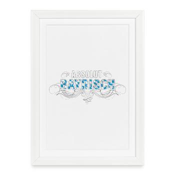 ABSOLUTELY BAVARIAN - TOP DESIGN - Framed poster (27 × 37 cm) - white - Front