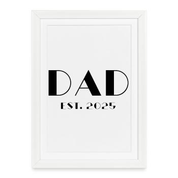 Papa Est 2025 - Affiche encadrée (27 × 37 cm) - blanc - Devant