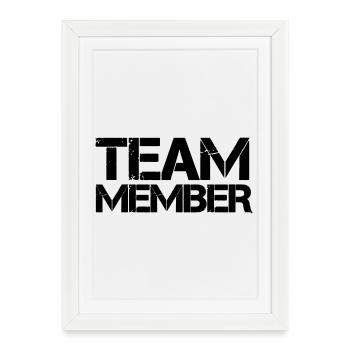 team_member - Affiche encadrée (27 × 37 cm) - blanc - Devant