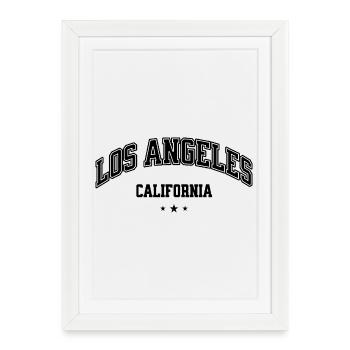 Los Angeles Arc Lettering - Framed poster (27 × 37 cm) - white - Front