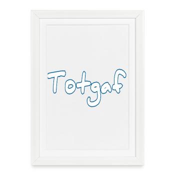Totgaf - Framed poster (27 × 37 cm) - white - Front