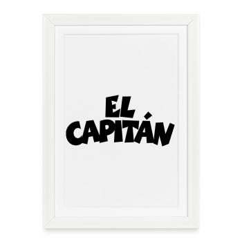 El Capitán - Framed poster (27 × 37 cm) - white - Front
