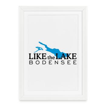 Like the Lake Bodensee - Gerahmtes Poster (27 × 37 cm) - Weiß - Vorne