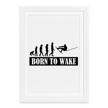 Wakeboard,Shred,Wakeboarder,Wakeboarding,Wake - Affiche encadrée (27 × 37 cm) - blanc - Devant
