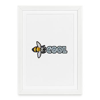 BEE COOL (horizontal) - Affiche encadrée (27 × 37 cm) - blanc - Devant