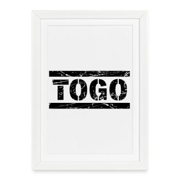 Togo - Affiche encadrée (27 × 37 cm) - blanc - Devant