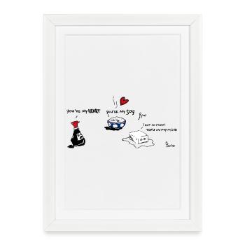 Roll in Love 3 - Framed poster (27 × 37 cm) - white - Front