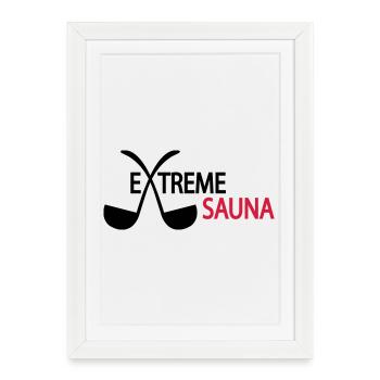 2541614 15524168 sauna - Affiche encadrée (27 × 37 cm) - blanc - Devant