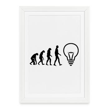Electrician Electricity Elektriker Electricien Job - Framed poster (27 × 37 cm) - white - Front