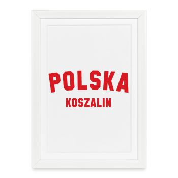 KOSZALIN, Pologne, Pologne - Affiche encadrée (27 × 37 cm) - blanc - Devant