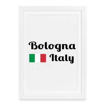 Bologna Italy - Stylish prints - Framed poster (27 × 37 cm) - white - Front