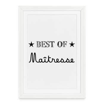 MISTRESS. THANK YOU. THANK YOU MISTRESS. GIFT - Framed poster (27 × 37 cm) - white - Front