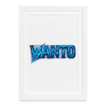 Wanto Blitz Design – Energetic Look - Framed poster (27 × 37 cm) - white - Front