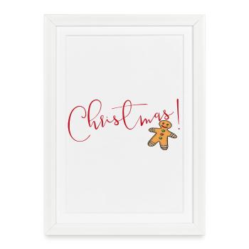 Christmas gingerbread - Framed poster (27 × 37 cm) - white - Front