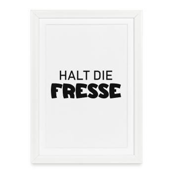 Tais-toi - Diction cool - Affiche encadrée (27 × 37 cm) - blanc - Devant