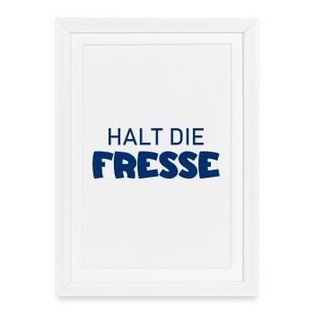 Tais-toi - Diction cool - Affiche encadrée (27 × 37 cm) - blanc - Devant