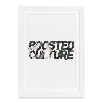 Cultures du tuning turbo de la scène JDM Car Boosted - Affiche encadrée (27 × 37 cm) - blanc - Devant