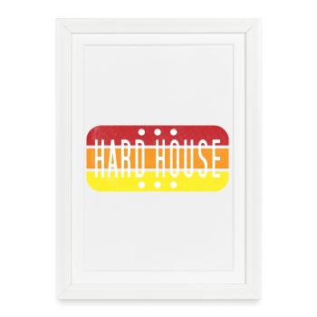 Gradient de maison rigide - Affiche encadrée (27 × 37 cm) - blanc - Devant