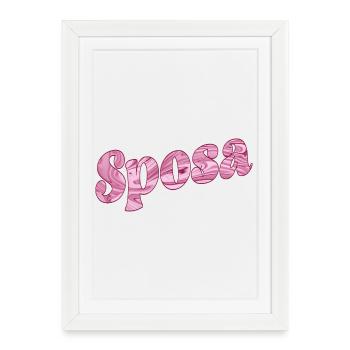 Italy Bride - Framed poster (27 × 37 cm) - white - Front