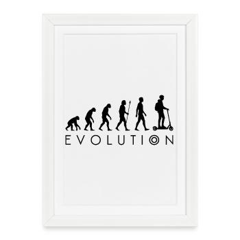 evolution - Framed poster (27 × 37 cm) - white - Front
