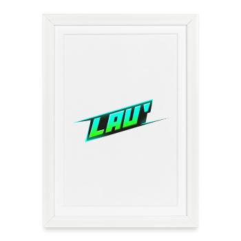 Lau' - Framed poster (27 × 37 cm) - white - Front