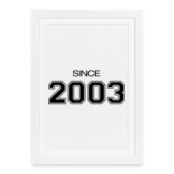 2003 birthday gift - Framed poster (27 × 37 cm) - white - Front