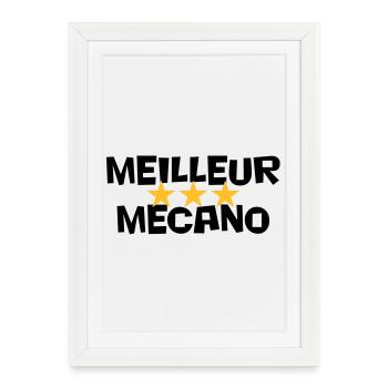 Best Mecano - Framed poster (27 × 37 cm) - white - Front