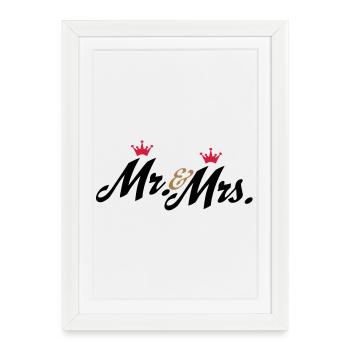 wedding - Framed poster (27 × 37 cm) - white - Front