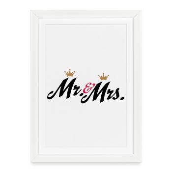 wedding - Framed poster (27 × 37 cm) - white - Front