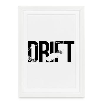 drift - Framed poster (27 × 37 cm) - white - Front