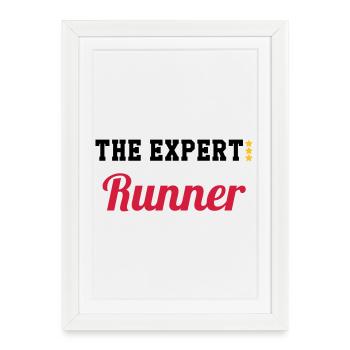 Course à Pied / Running / Jogging / Coureur - Affiche encadrée (27 × 37 cm) - blanc - Devant