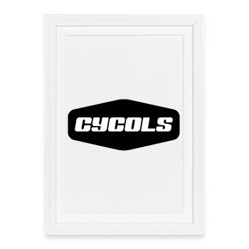 C Y C O L S - Affiche encadrée (27 × 37 cm) - blanc - Devant