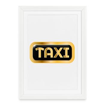 TAXI DRIVER TAXI DRIVER TRANSPORT - Framed poster (27 × 37 cm) - white - Front