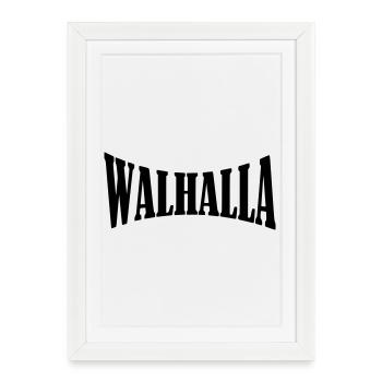 Valhalla Viking Viking Shirt - Framed poster (27 × 37 cm) - white - Front
