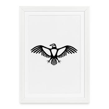 Emblème Condor - Affiche encadrée (27 × 37 cm) - blanc - Devant