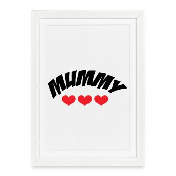 Mom of the Year - Mother's Day - Framed poster (27 × 37 cm) - white - Front