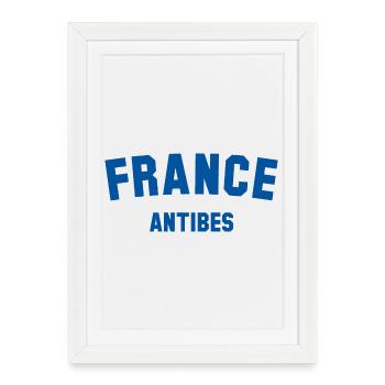 ANTIBES France Frankreich - Framed poster (27 × 37 cm) - white - Front