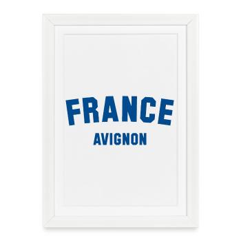 AVIGNON France Frankreich - Affiche encadrée (27 × 37 cm) - blanc - Devant