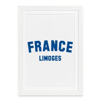 LIMOGES France Frankreich - Framed poster (27 × 37 cm) - white - Front