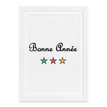 HAPPY NEW YEAR. NEW YEAR'S EVE. NEW YEAR - Framed poster (27 × 37 cm) - white - Front