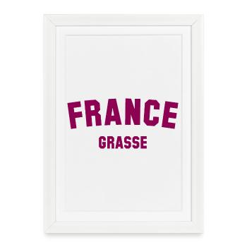 GRASSE France France - Framed poster (27 × 37 cm) - white - Front