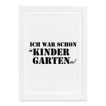 École Débutant Maternelle - Affiche encadrée (27 × 37 cm) - blanc - Devant