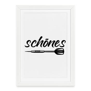 Darts,Darts,Beautiful - Framed poster (27 × 37 cm) - white - Front