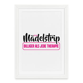 Girl Trip 2026 Gir des filles Strip des filles Strip des filles - Affiche encadrée (27 × 37 cm) - blanc - Devant