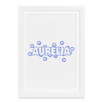 Dear Aurelia - Framed poster (27 × 37 cm) - white - Front