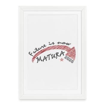 Avenir maintenant – Matura 2026 - Affiche encadrée (27 × 37 cm) - blanc - Devant