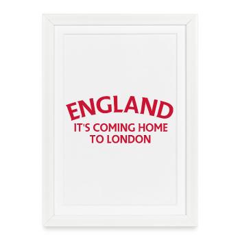 England Coming Home to London - Framed poster (27 × 37 cm) - white - Front