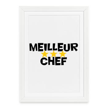 Best Chef - Framed poster (27 × 37 cm) - white - Front