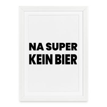 Bière - Affiche encadrée (27 × 37 cm) - blanc - Devant